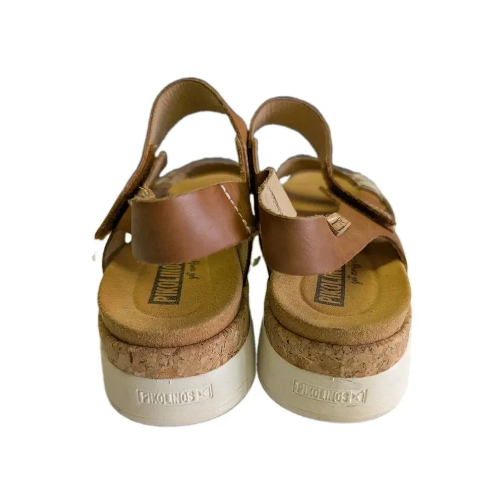 PIKOLINOS Palma Leather Sandals Women's Size 41 (US 10-10.5) Wedge W4N-0968C1